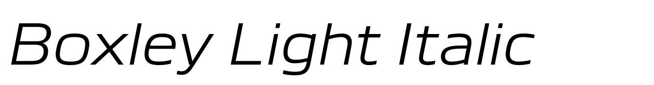 Boxley Light Italic